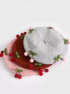 Chapeau Sweet Lolita Rouge Accessoire Accessoires Lolita en Polyester