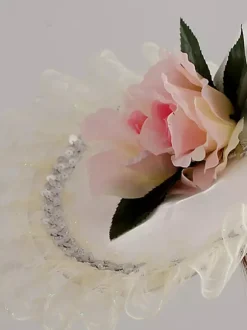 Chapeaux victoriens à larges bords pour femmes du XIXe siècle pour fêtes