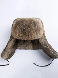 Chapeaux Fourrée Homme Moderne Hiver Cadeau Noël