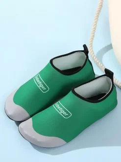 Chaussettes de plage imprimées avec semelle antidérapante pour femme 2026