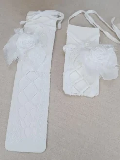 Chaussettes Gothiques Lolita N艙uds Champagne Filets Fleurs Accessoire Polyester