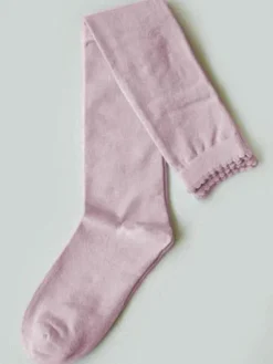 Chaussettes lolita en coton à mémoire de forme unicolore Déguisements Halloween