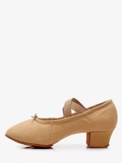 Chaussures de danse classique noires à bout fermé pour femme