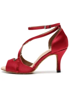 Chaussures de danse latine Chaussures de danse rouge