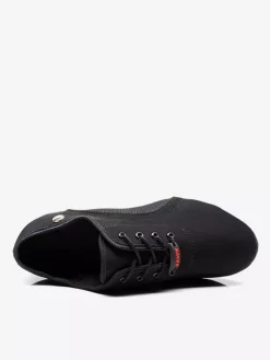 Chaussures de danse latine noires à bout fermé chaussures de danse de salon