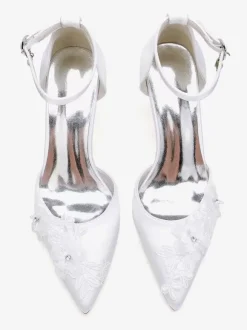Chaussures de mariage Escarpins de mariée Satin Bout pointu