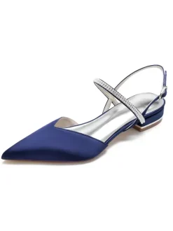 Chaussures de Mariée Femme à Plate avec Bout Pointu Unicolore
