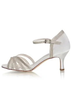 Chaussures De Mariée Vintage Sandales Mariage Talon Haut Mariage Rétro