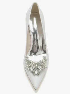 Chaussures de Mariées Femme avec Bout Pointu Unicolore
