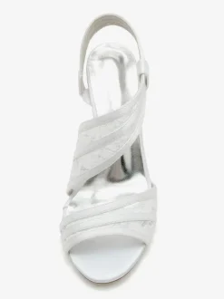 Chaussures de Mariées Femme avec Bout Ouvert Unicolore
