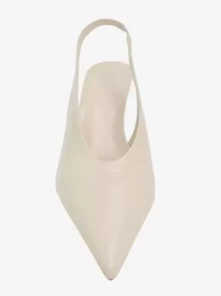 Chaussures Habillées À Bout Pointu Femmes À Bride Arrière Beige