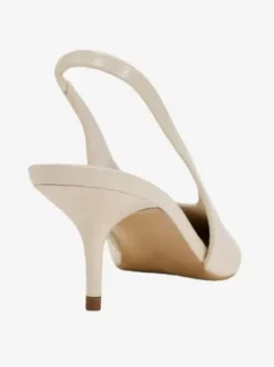 Chaussures Habillées À Bout Pointu Femmes À Bride Arrière Beige