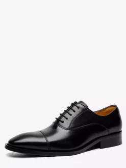 Chaussures habillées en cuir pour hommes chaussures derbies formelles à bout pointu idéales pour le bureau et le bal de promo