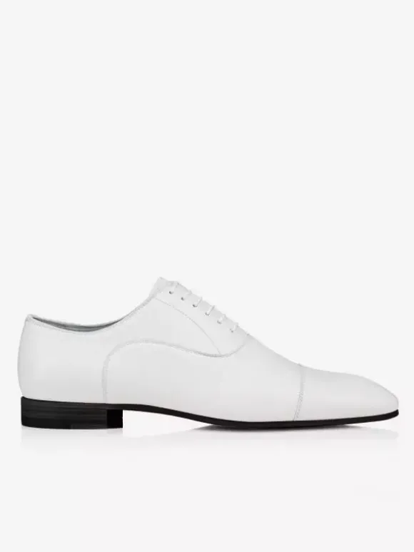 Chaussures habillées pour hommes Oxford blanches à bout carré et à lacets ouverts pour mariage et bal