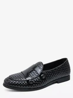 Chaussures habillées pour hommes bout rond à enfiler style monk