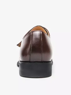 Chaussures habillées pour hommes à boucle et bout rond