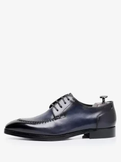 Chaussures habillées pour hommes élégantes à bout ouvert en cuir à lacets Derby chaussures de bal de mariage formelles