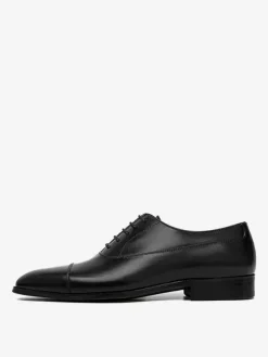 Chaussures habillées pour hommes chaussures derby à bout rond en cuir de vache chaussures de bal de mariage