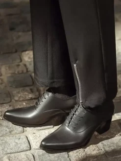 Chaussures habillées pour homme Chaussures habillées classiques en cuir à bout rond de qualité