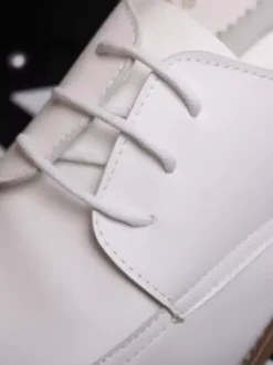 Chaussures habillées pour hommes Chaussures Derby à bout pointu en cuir à lacets ouverts de qualité pour hommes