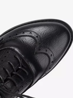 Chaussures Oxford pour femmes bout rond lacets décontractées