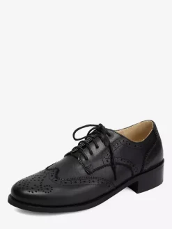 Chaussures Oxford pour femmes bout rond lacets décontractées