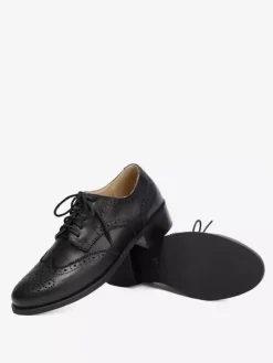 Chaussures Oxford pour femmes bout rond lacets décontractées