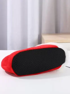 Chaussures Rouges De Noël Hommes Chapeau De Noël