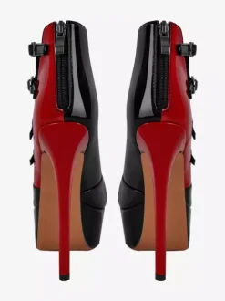 Chaussures sexy pour femmes bout ouvert plateforme boucle talons vertigineux style strip-teaseuse