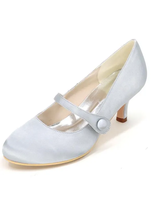 Chaussures vintage mariée talon bas