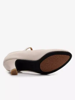 Chaussures de danse de salon pour femmes modèle Mary Jane à bout rond