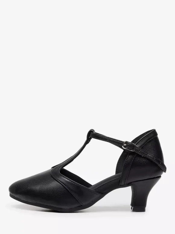 Chaussures de danse de salon pour femme talon gobelet