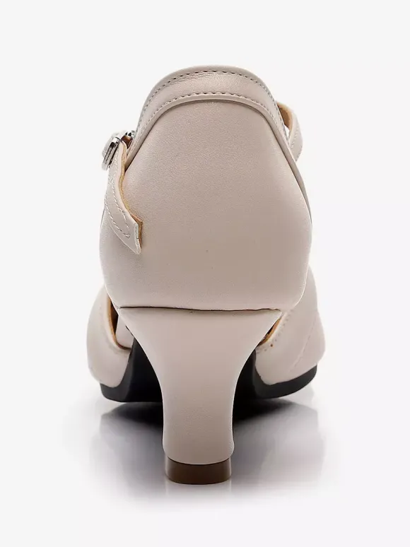 Chaussures de danse de salon pour femme talon gobelet