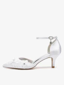 Chaussures de mariage Escarpins de mariée Satin Bout pointu