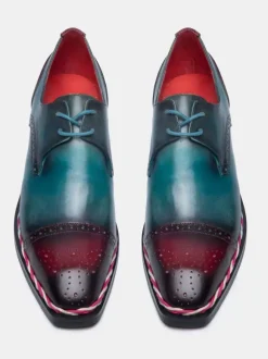 Chaussures de mariage à lacets faites main Debby pour hommes