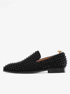 Chaussures de Mariage Soirée Hommes mocassins mode daim cuir Rivets illustration sans lacet chaussures de fête de bal