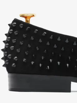 Chaussures de Mariage Soirée Hommes mocassins mode daim cuir Rivets illustration sans lacet chaussures de fête de bal