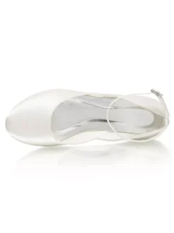 Chaussures de Mariage à Talons Hauts Femme avec Bout Rond nicolore en Cuir Synthétique