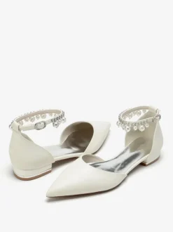 Chaussures de mariée Appartements de mariée en cuir PU Bout pointu