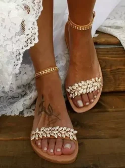 Chaussures de Mariée Femme avec Bout Ouvert en Paillettes Bicolores