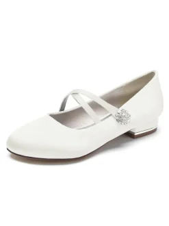 Chaussures de Mariée Femme avec Bout Rond Unicolore