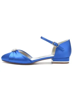 Chaussures de Mariée Femme avec Bout Rond Unicolore