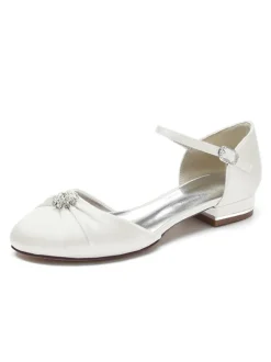 Chaussures de Mariée Femme avec Bout Rond Unicolore