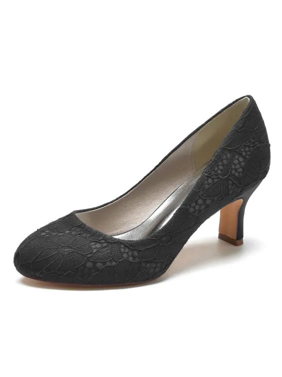 Chaussures de Mariées Femme avec Bout Rond en Cuir Synthétique avec Bout Rond Unicolore
