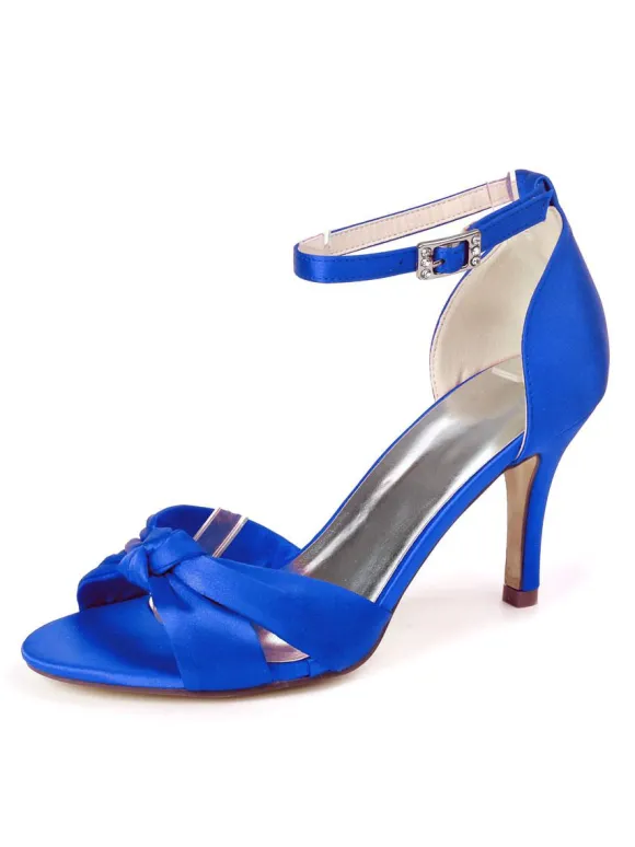Chaussures de mariée talon haut boucle réglable