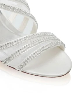 Chaussures De Mariée Transparentes Sandales De Mariage Bride Strass