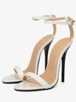 Chaussures de soirée noir talon haut boucle réglable chaussures femme chaussures cérémonie sandales sexy