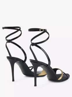 Chaussures de soirée à talons hauts Sandales à talons aiguilles et lanières à bout ouvert