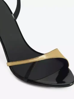 Chaussures de soirée à talons hauts Sandales à talons aiguilles et lanières à bout ouvert