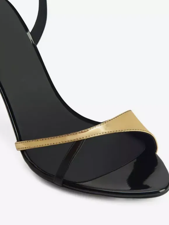 Chaussures de soirée à talons hauts Sandales à talons aiguilles et lanières à bout ouvert